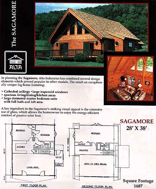 Alta Log Home Sagamore style
